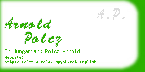 arnold polcz business card